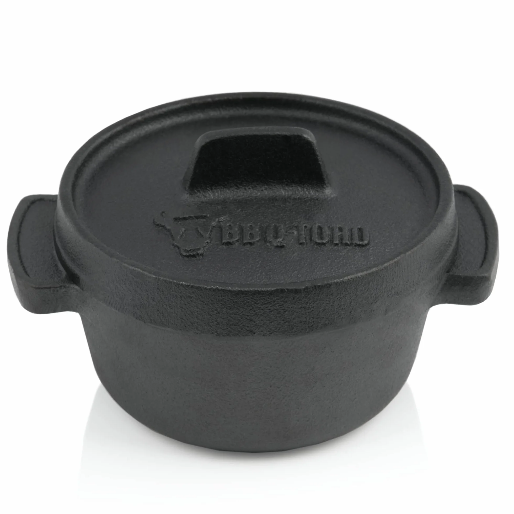 BBQ-Toro Mini Dutch Oven Set de Hierro Fundido | 6 Piezas | Ø 11 cm | Curada - pre-Seasoned | Ollas para Servir | Olla Pequeña para Cocinar