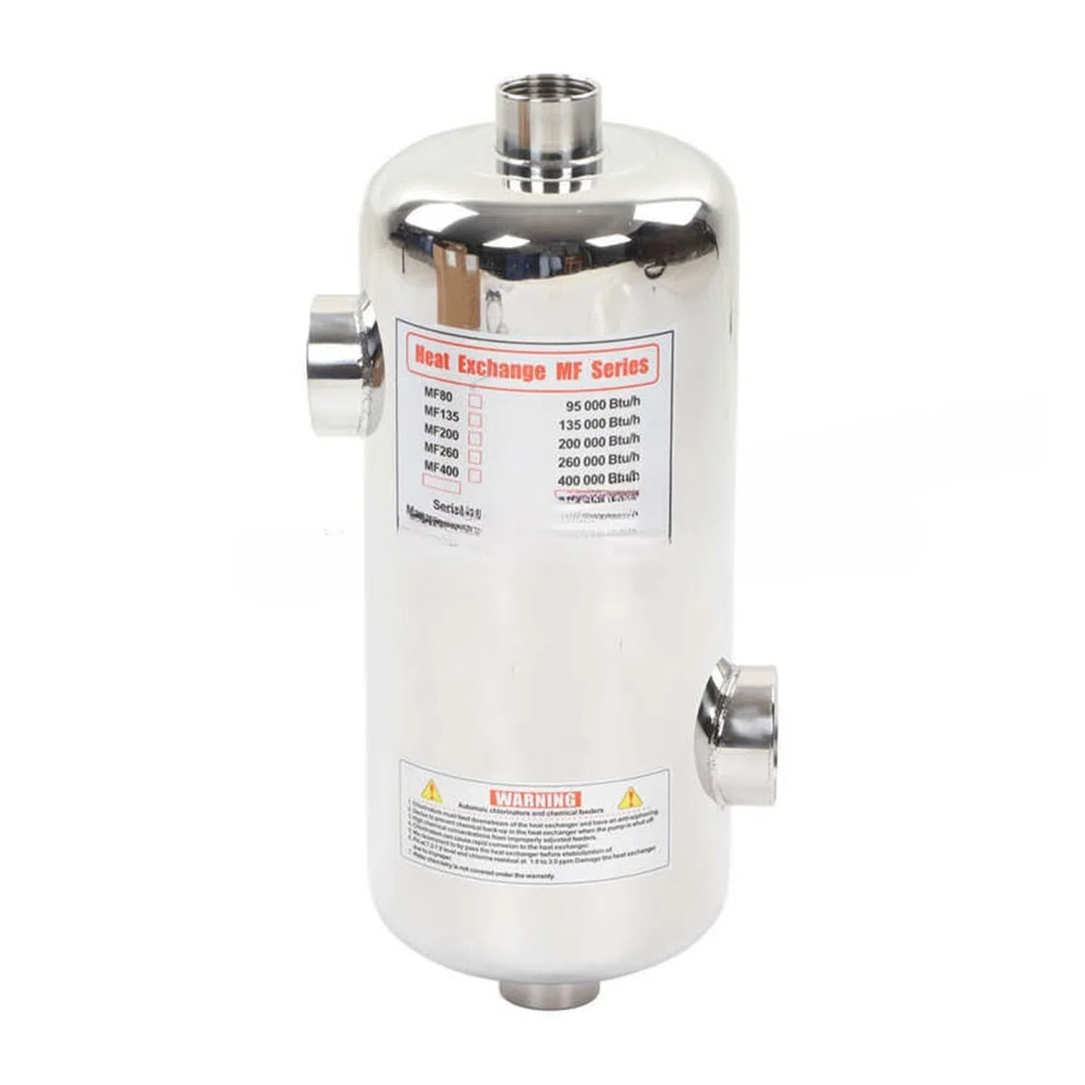 Intercambiador de Calor de Piscina de Acero Inoxidable for calefacción Solar de Piscina de SPA Calentador de Piscina(MF400)
