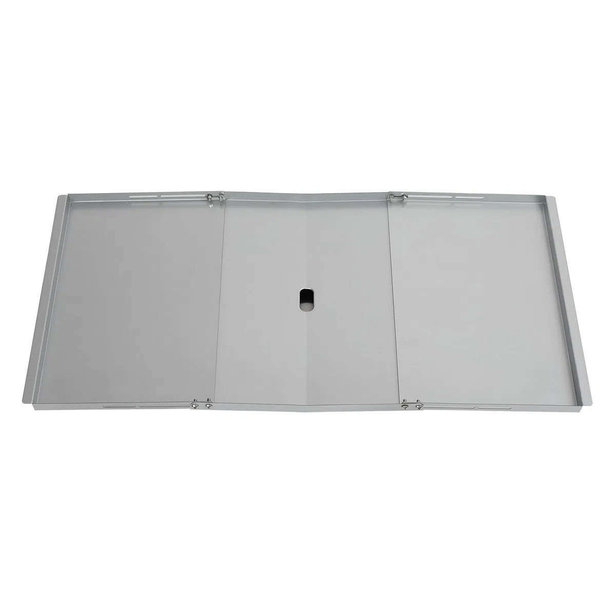 TAINO Bandeja universal para grasa con bandeja colectora universal, bandeja de goteo ajustable, accesorio para parrilla de gas, acero plateado