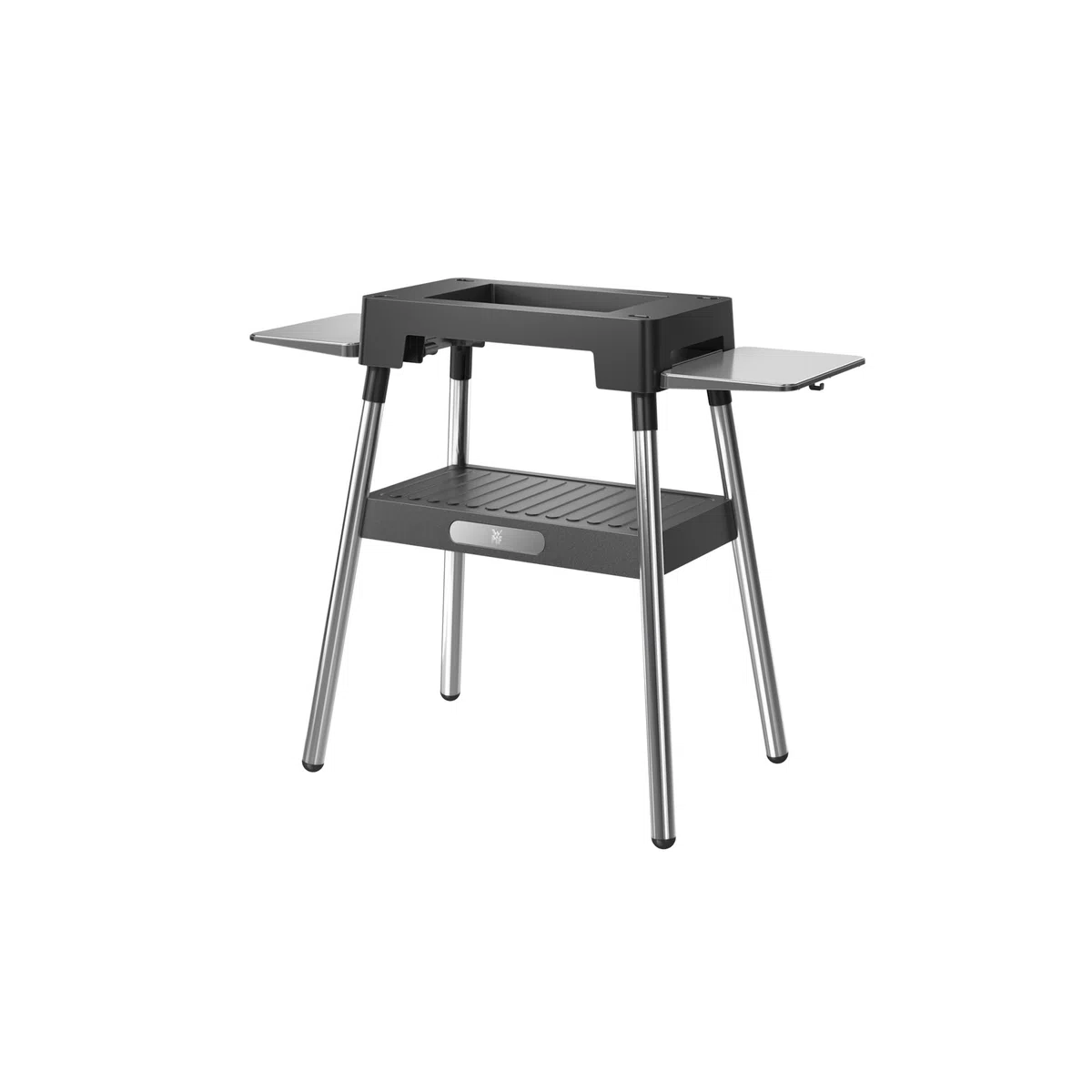 WMF Lono - Base para barbacoa de 92,7 x 75,0 x 43,8 cm, estable y segura, estantes laterales plegables, compatible con la parrilla Lono Master y la parrilla de mesa Lono plana y acanalada, cromargan