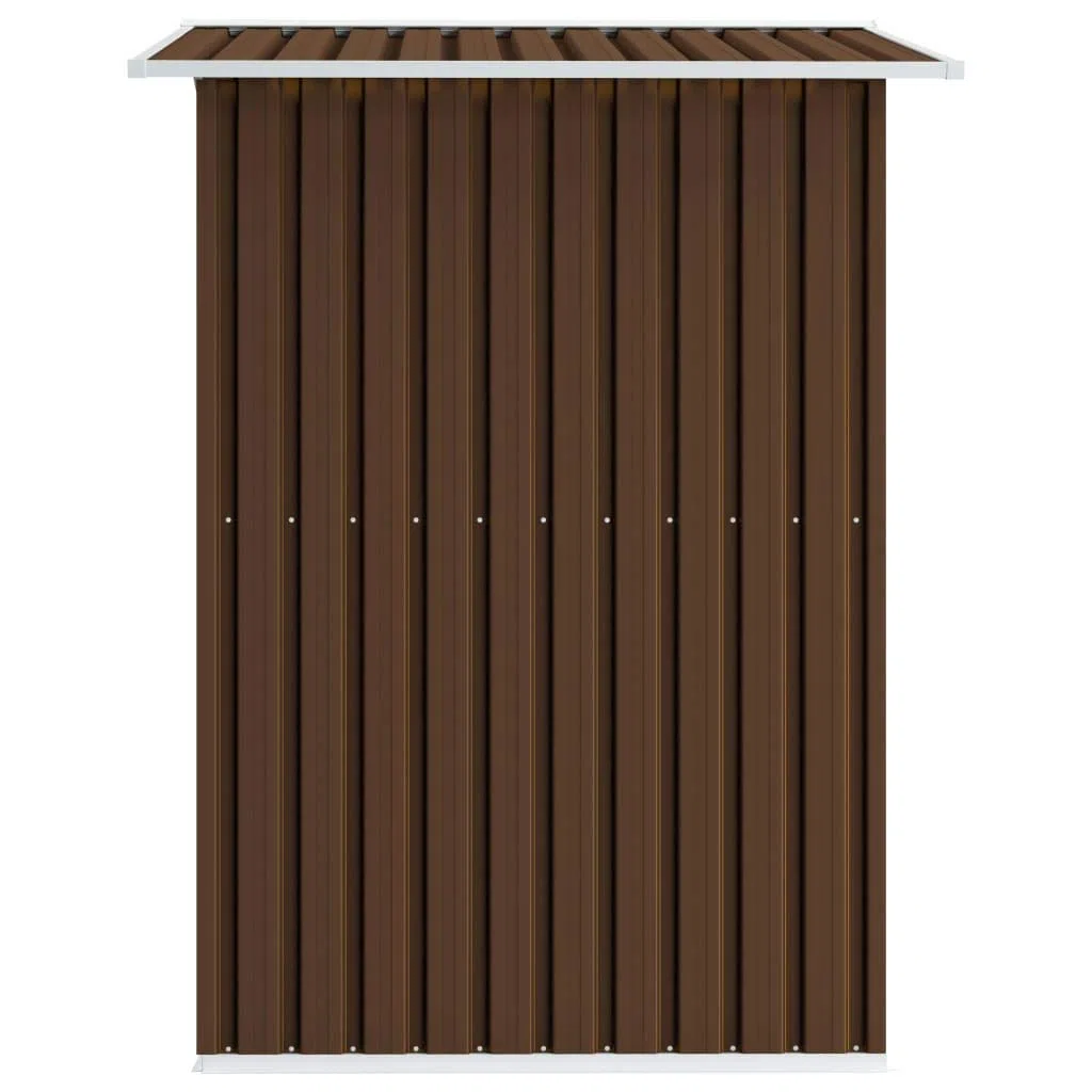 BaraSh Caseta de Almacenamiento jardín Acero marrón 204x132x186 cm Caseta De Jardin Exterior Casa Prefabricada