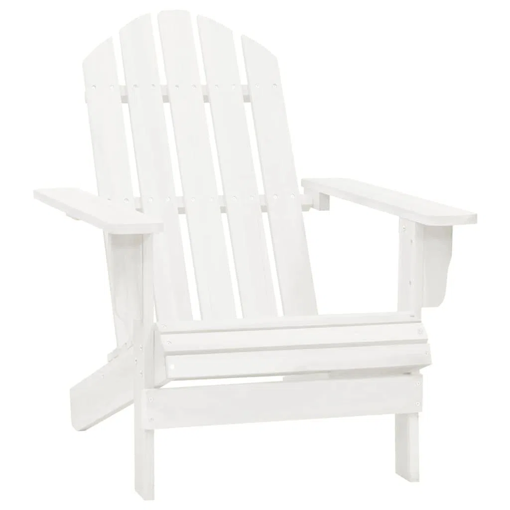 homiuse Adirondack Adirondack Silla de jardín blanca Adirondack Silla Muebles de jardín Silla Loungesessel GartenstüHle Armlehnstuhl Gartenstuhl Mecedora Madera con Mesa Madera Maciza Abeto 69,5 x