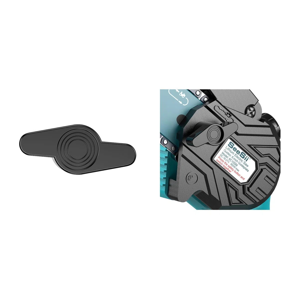 Cubierta de repuesto para motosierras SEESII (6 pulgadas), compatible exclusivamente con la motosierra SEESII 6C10SM