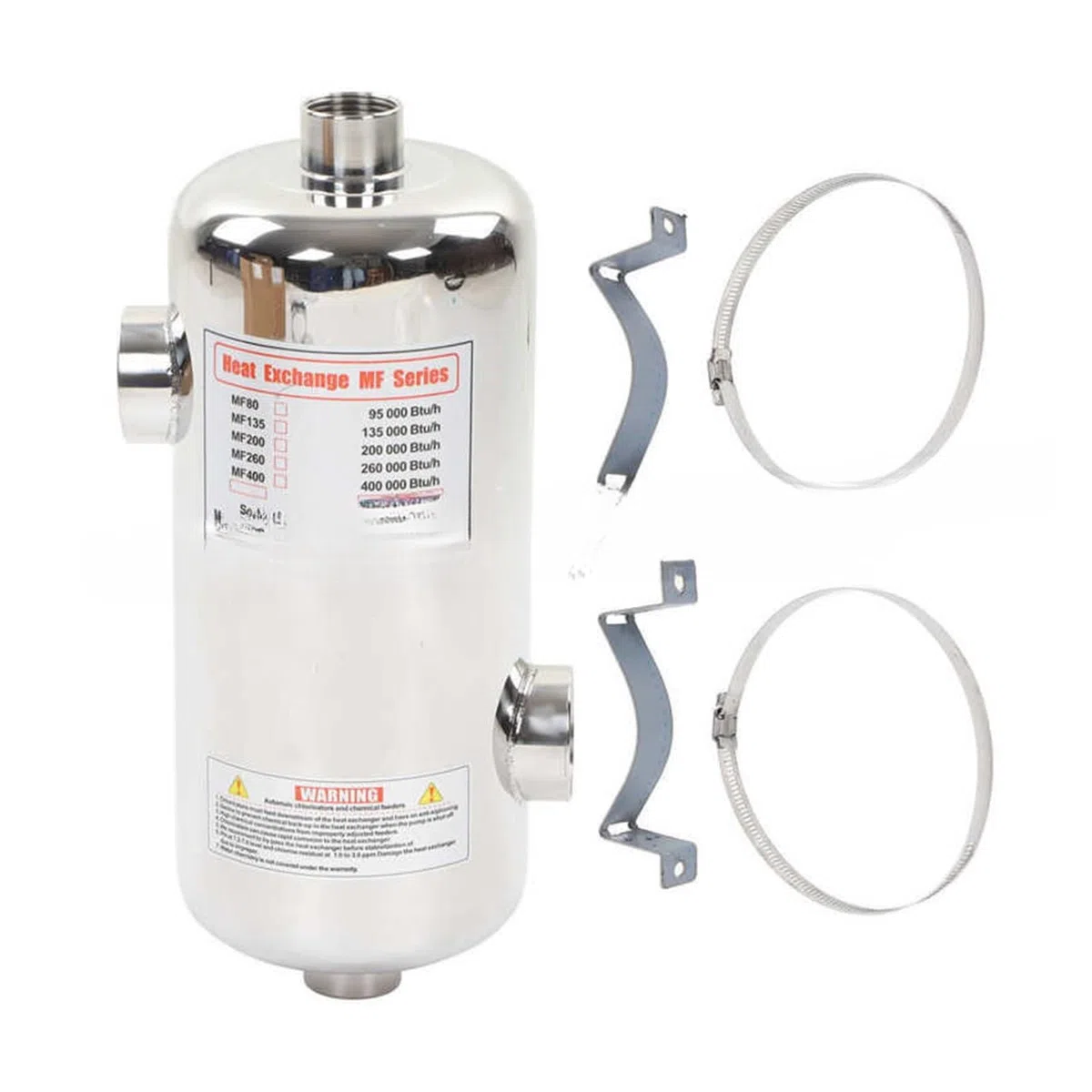 Intercambiador de Calor de Piscina de Acero Inoxidable for calefacción Solar de Piscina de SPA Calentador de Piscina(MF400)