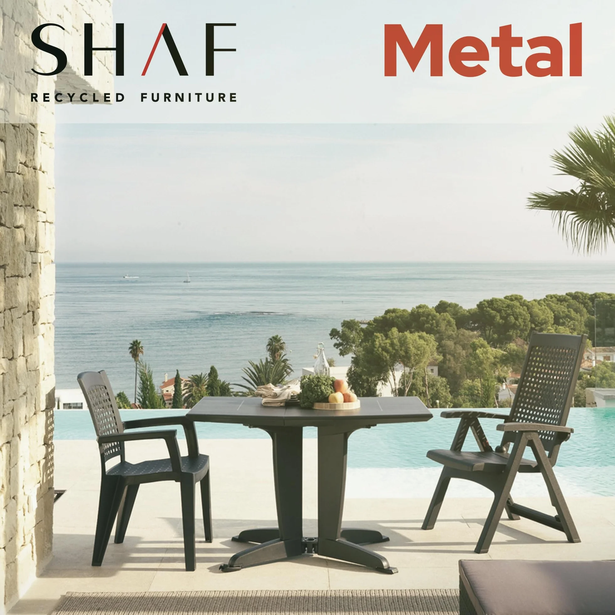 SP Berner Sillón multiposición Metal Antracita