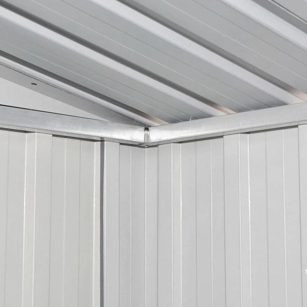 BaraSh Caseta de Almacenamiento jardín Acero marrón 204x132x186 cm Caseta De Jardin Exterior Casa Prefabricada