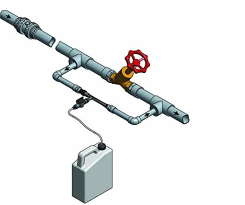 Inyector Venturi de fertilizante con llave dosificadora de precisión 25Ø 5mm. Caudal máximo riego 1630 l/h. Caudal máximo fertilizante 110 litros a 3 bar. Rosca macho 3/4". Fabricado en España.