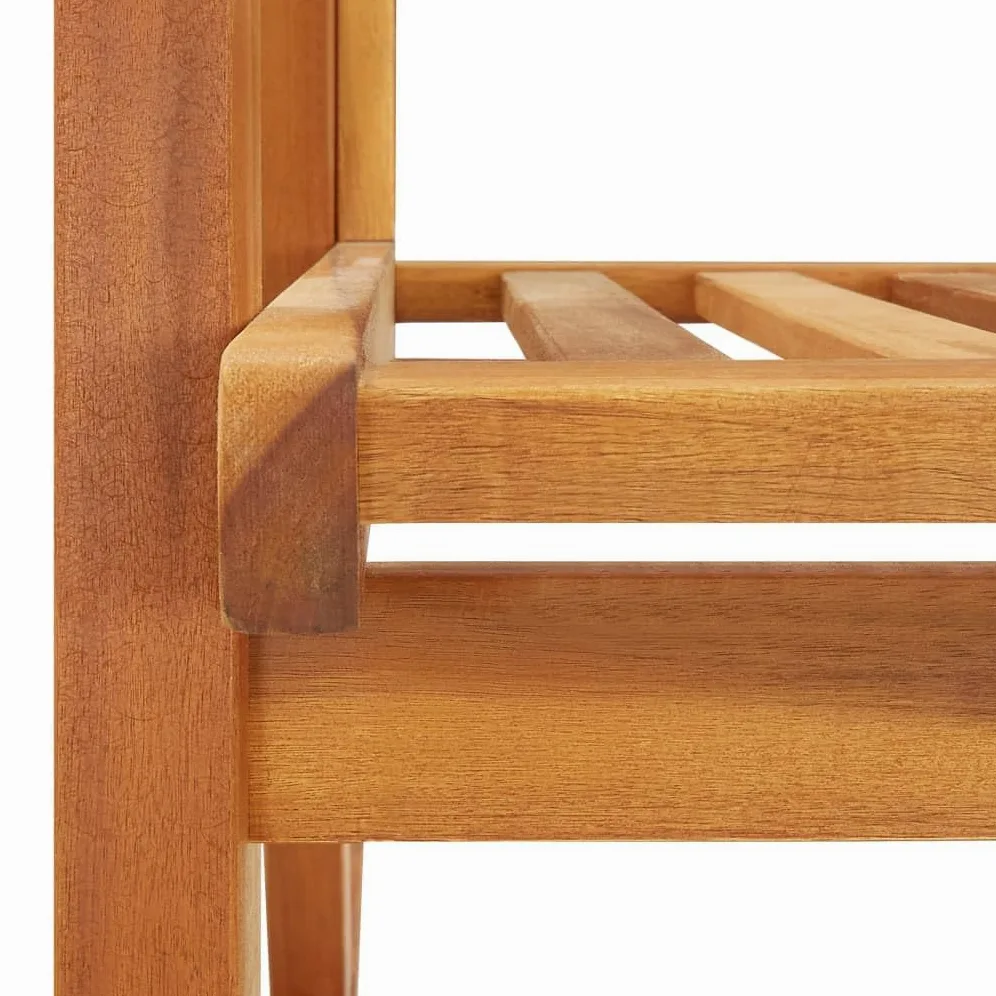 vidaXL Mecedora Silla Sillón Patio Jardín Exterior Hogar Salón Comedor Habitación Porche Balancín Suave Estable Madera Maciza de Acacia