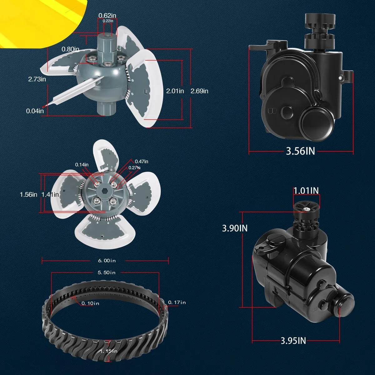 Kit de mantenimiento completo R0796200 para limpiador de piscinas Zodiac Baracuda MX8, MX6, MX8 EL y MX6EL (repuestos) compatible con R0524900, R0526100, R0527000, R0525100, R0524700 y R052488
