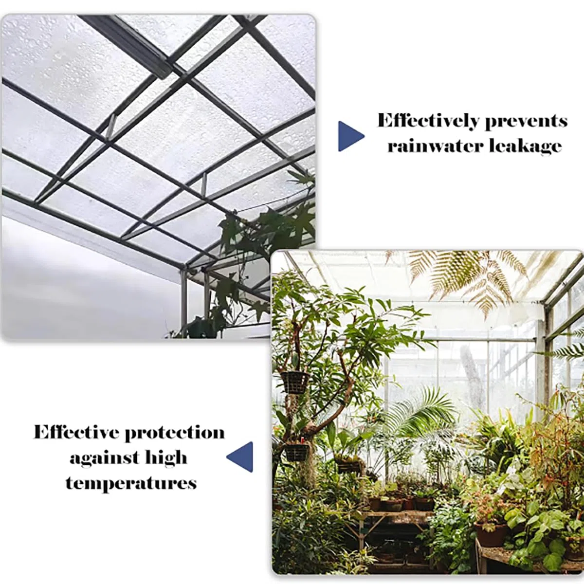 Lámina de policarbonato resistente a los rayos UV para invernaderos toldo transparente con aislamiento y paneles de iluminación diurna ideal para jardinería y agricultura al aire libre(Size:1m*10m)