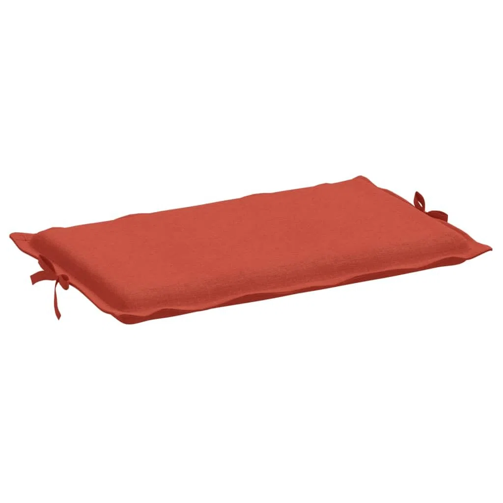 vidaXL Cojín para Tumbona Tela Rojo Melange 186x58x4 cm, cojín de Exterior, cojín Asiento de jardín, cojín para Muebles de jardín, cojín de jardín