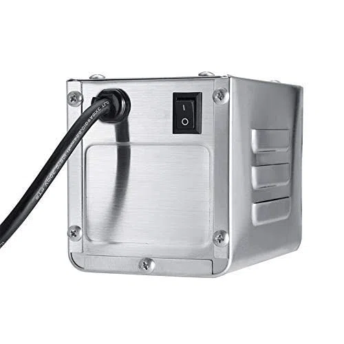 Longzhuo Motor eléctrico BBQ Rotissore para espiga parrilla, acero inoxidable, 50-70 kg (enchufe UE 220 V)