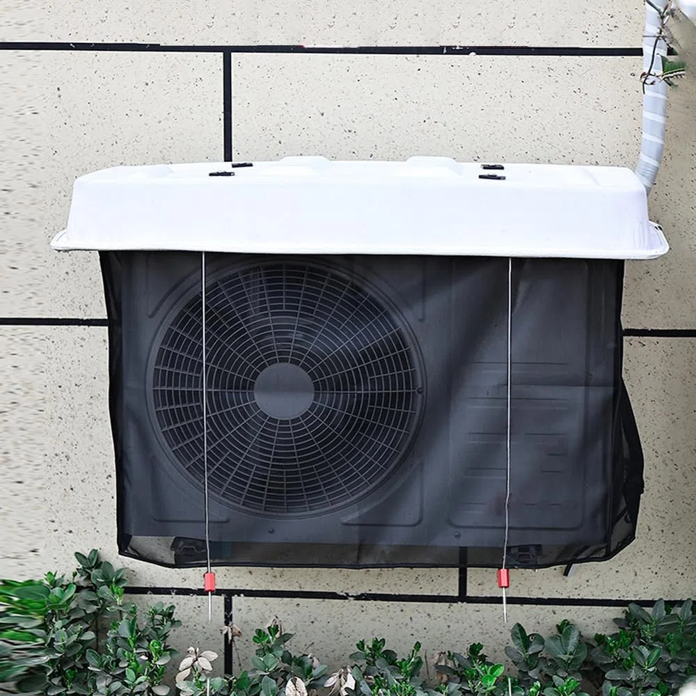 Capucha Equipo Aire Acondicionado Impermeable Cubre Aire Acondicionado Exterior Protector De MáQuina De Aire Acondicionado para Todas Las Estaciones Accesorios ,88*38cm