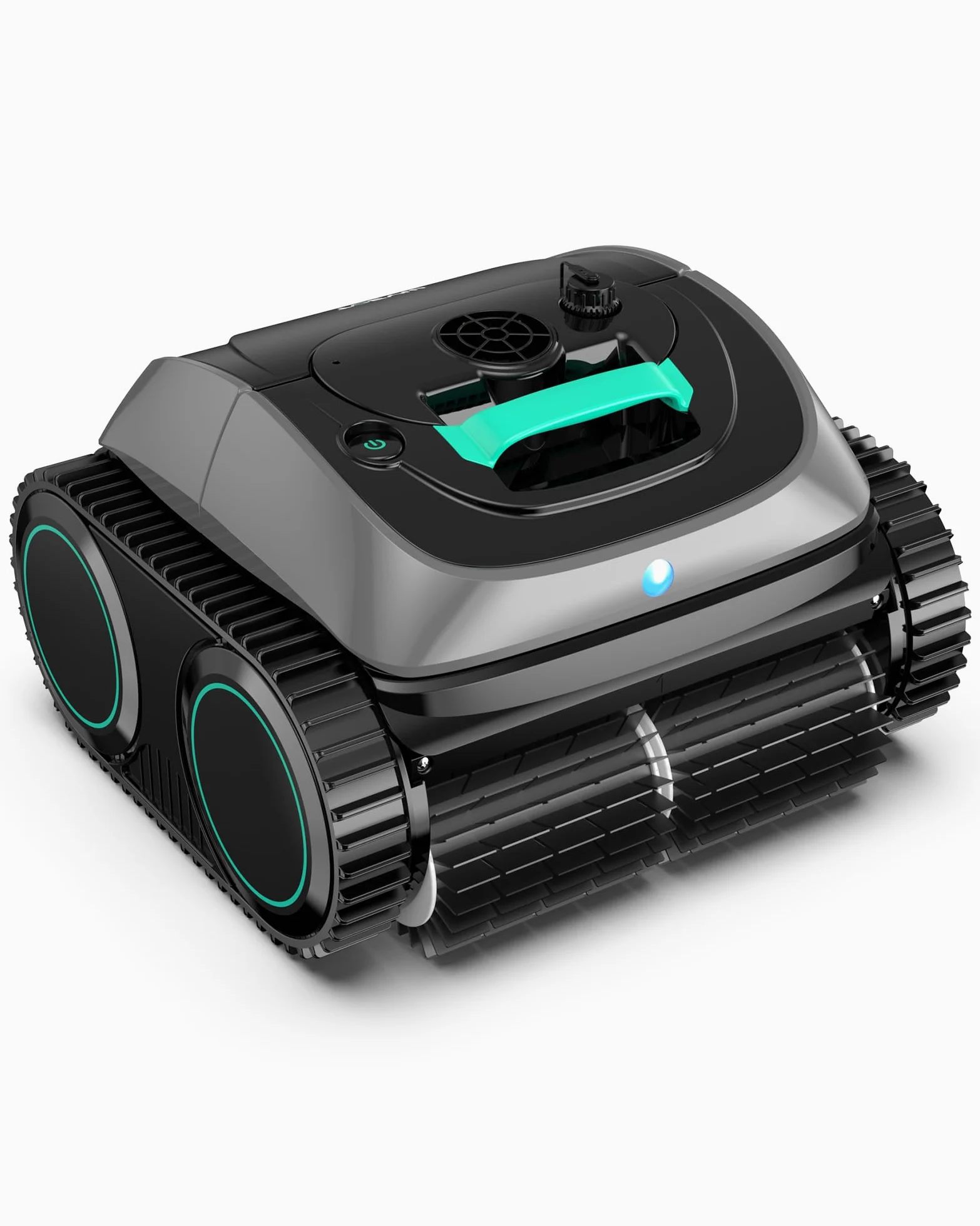 WYBOT C1-Plus Robot Piscina Limpiafondos y Paredes, para Piscinas enterradas y elevadas, 160min autonomía, Limpieza 4-en-1 (160m²), Navegación Inteligente & App, Verde Gris