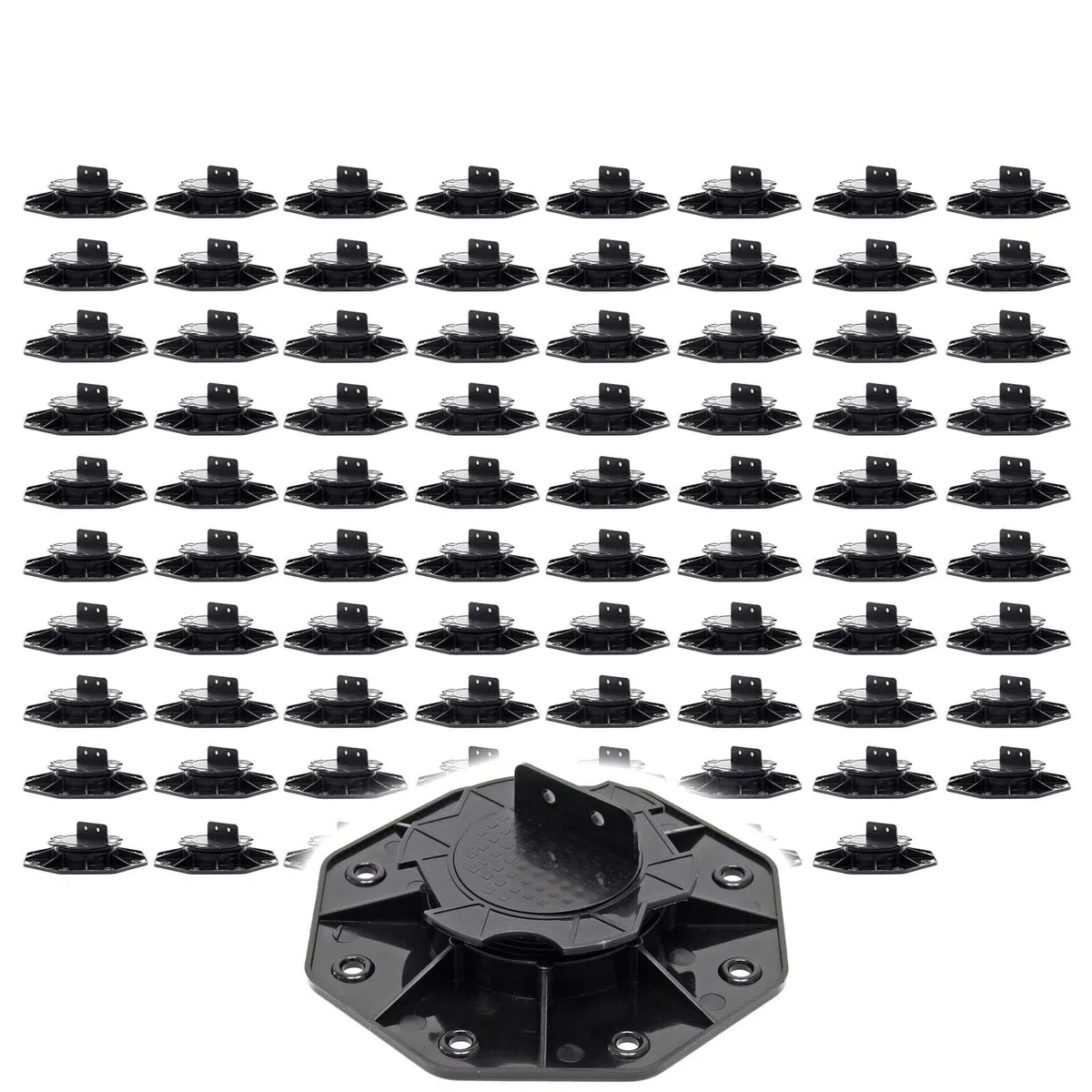 XPOtool Juego de 80 bases regulables para terraza carga máxima 2700kg ajustable en altura 18-25 mm