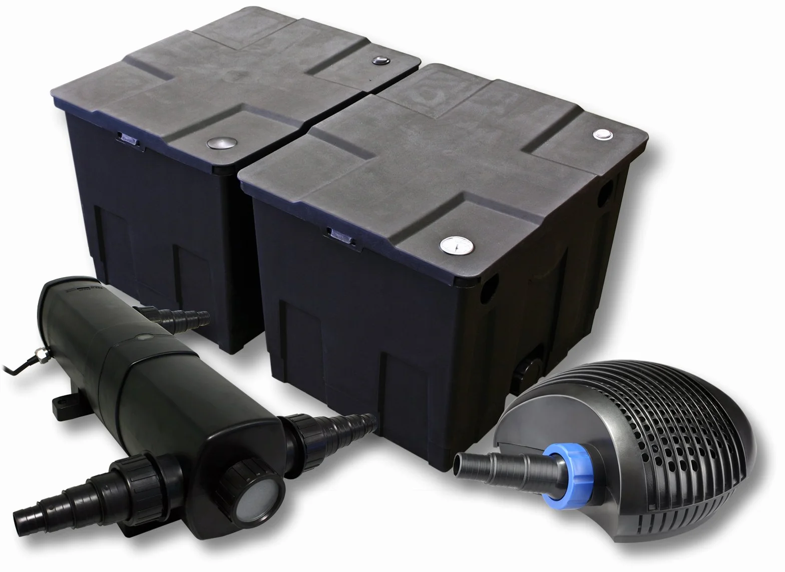 SUNSUN filtros para 60.000l Estanque con 18W Clarificador y 40W ECO Bomba jardin