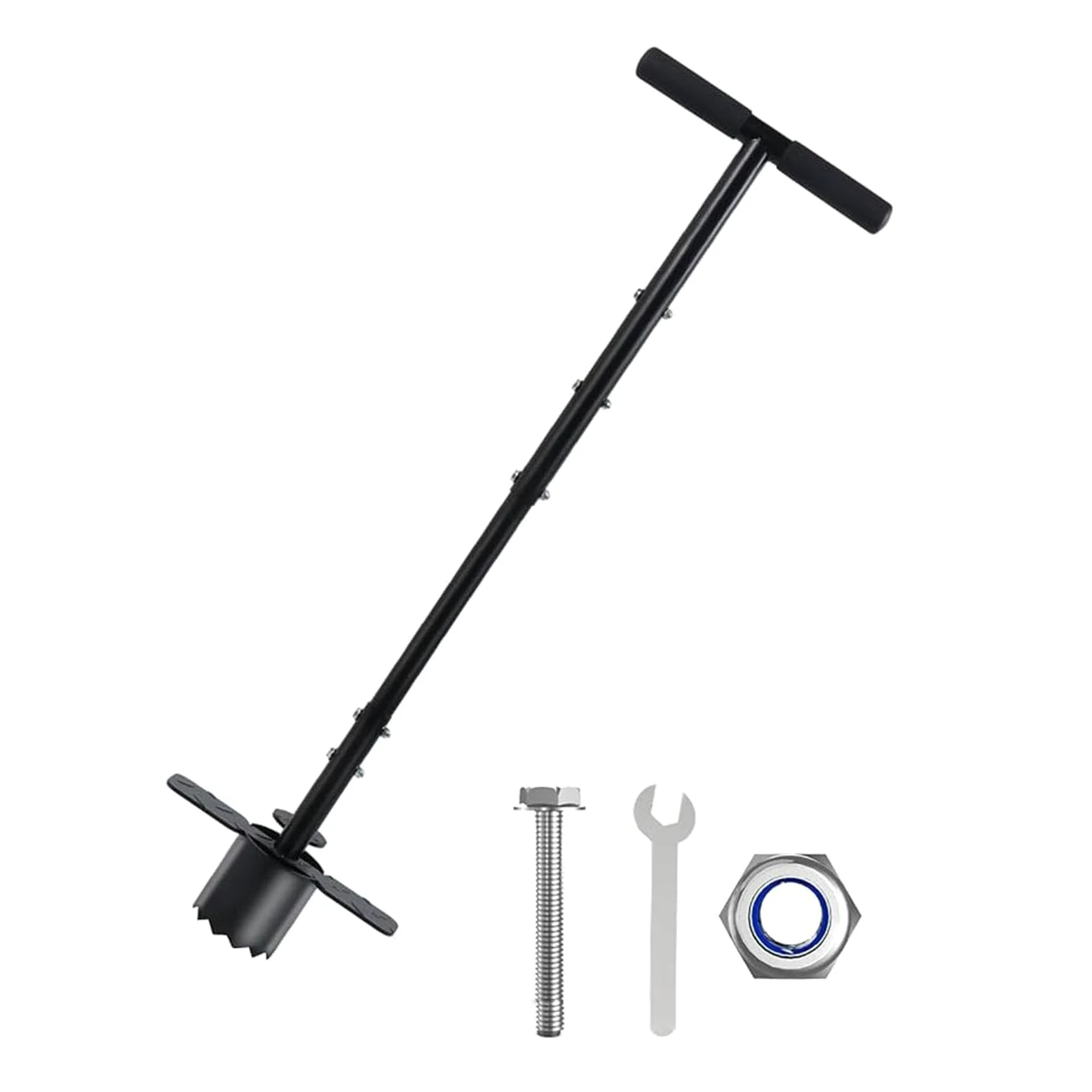 Implemento profesional de trasplante de suelo para cuidado y reparación de patio, construido con herramienta de transferencia de césped de metal resistente