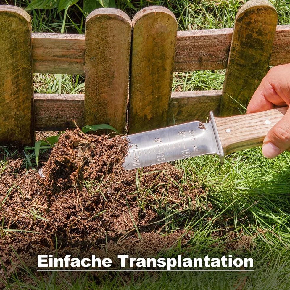TATUNER Berry Bird Hori-Hori Gartenmesser Boden Schaufel Barebones 6 Zoll gezackte Klinge Pruner zu entfernen Unkraut Wurzeln Gartenarbeit Digging Tool (einschließlich Sharpening Tool)