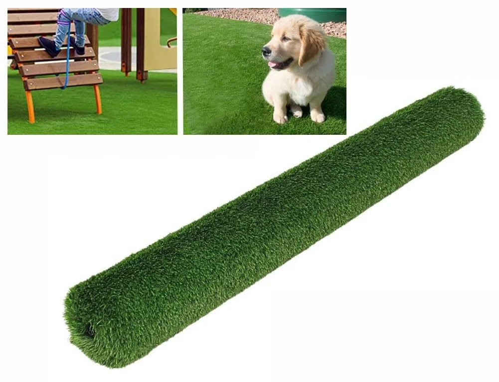 Alfombra de césped Artificial de 3 x 10 m, de Alta Densidad, para Interiores y Exteriores, Rollo de césped Artificial de 20 mm de Grosor (tamaño: 3 x 10 m)