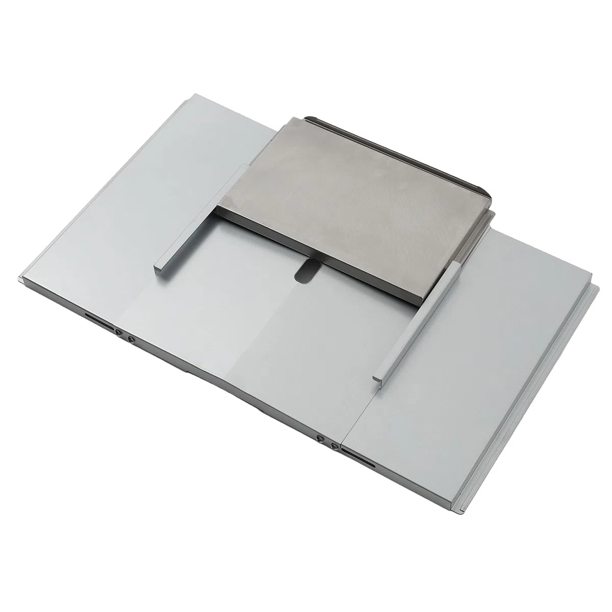TAINO Bandeja universal para grasa con bandeja colectora universal, bandeja de goteo ajustable, accesorio para parrilla de gas, acero plateado