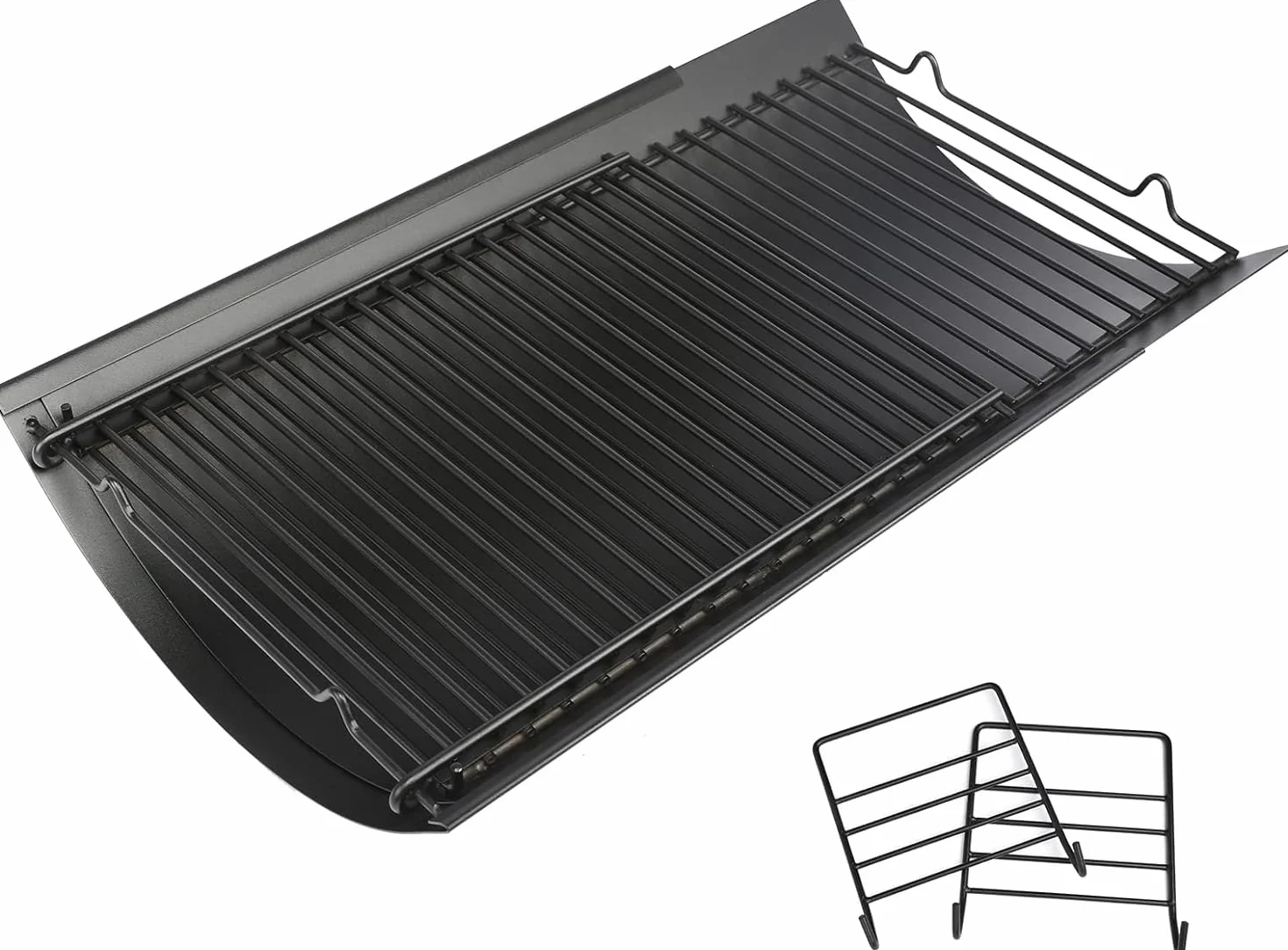 GFTIME Bandeja de carbón de leña ajustable de 60 a 90 cm, para barbacoas Chargriller 5050 5072 5650 1224 1324 2121 2222 2123 E1224 barbacoa de carbón vegetal Oklahoma Joe's Royal Gourmet