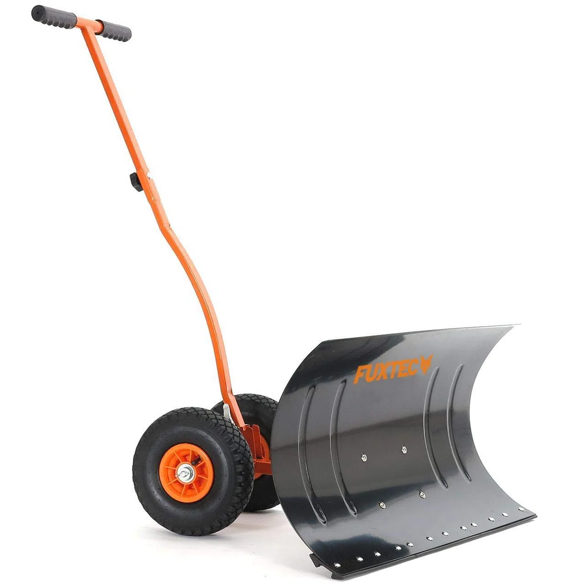Fuxtec Pala de Nieve FX-SS740 con Ruedas, 5 Compartimentos, Altura Regulable, Pala de Nieve de 75 cm, Ancho de Trabajo, Altura 42 cm - Protege tu Espalda