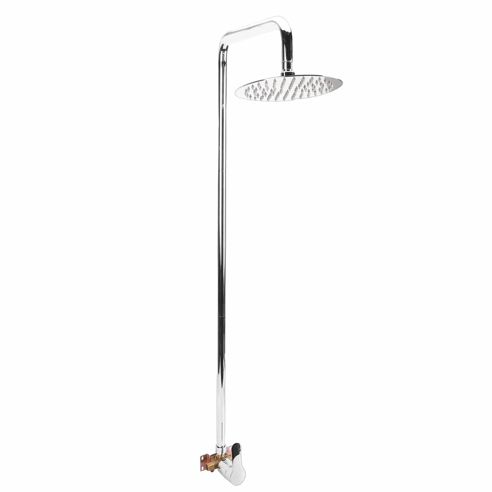 Kit de Ducha Exterior, Cabezal de Ducha Tipo Lluvia de Acero Inoxidable 304 con Acabado Galvanizado, para Patio, Piscina y Playa
