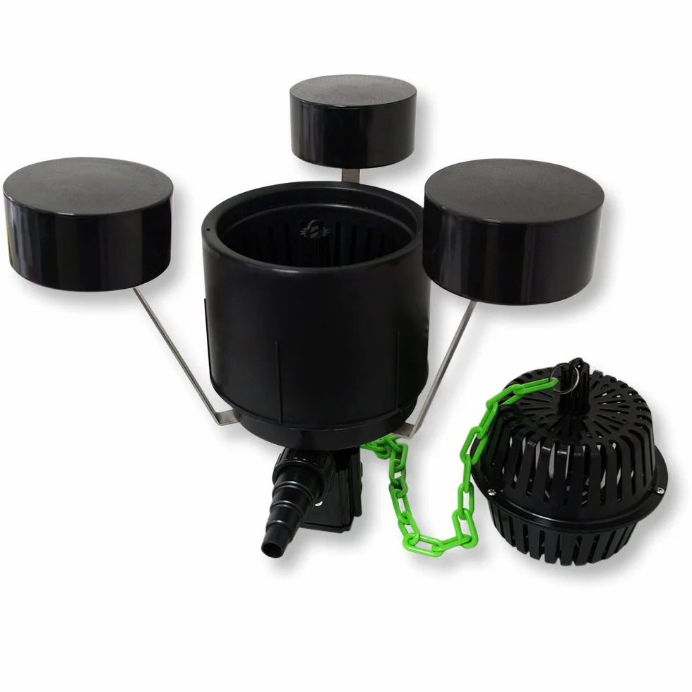 Kit filtro Bio Filtro 60000l 72 W clarificador Bomba de estanque skimmer y manguera jardin