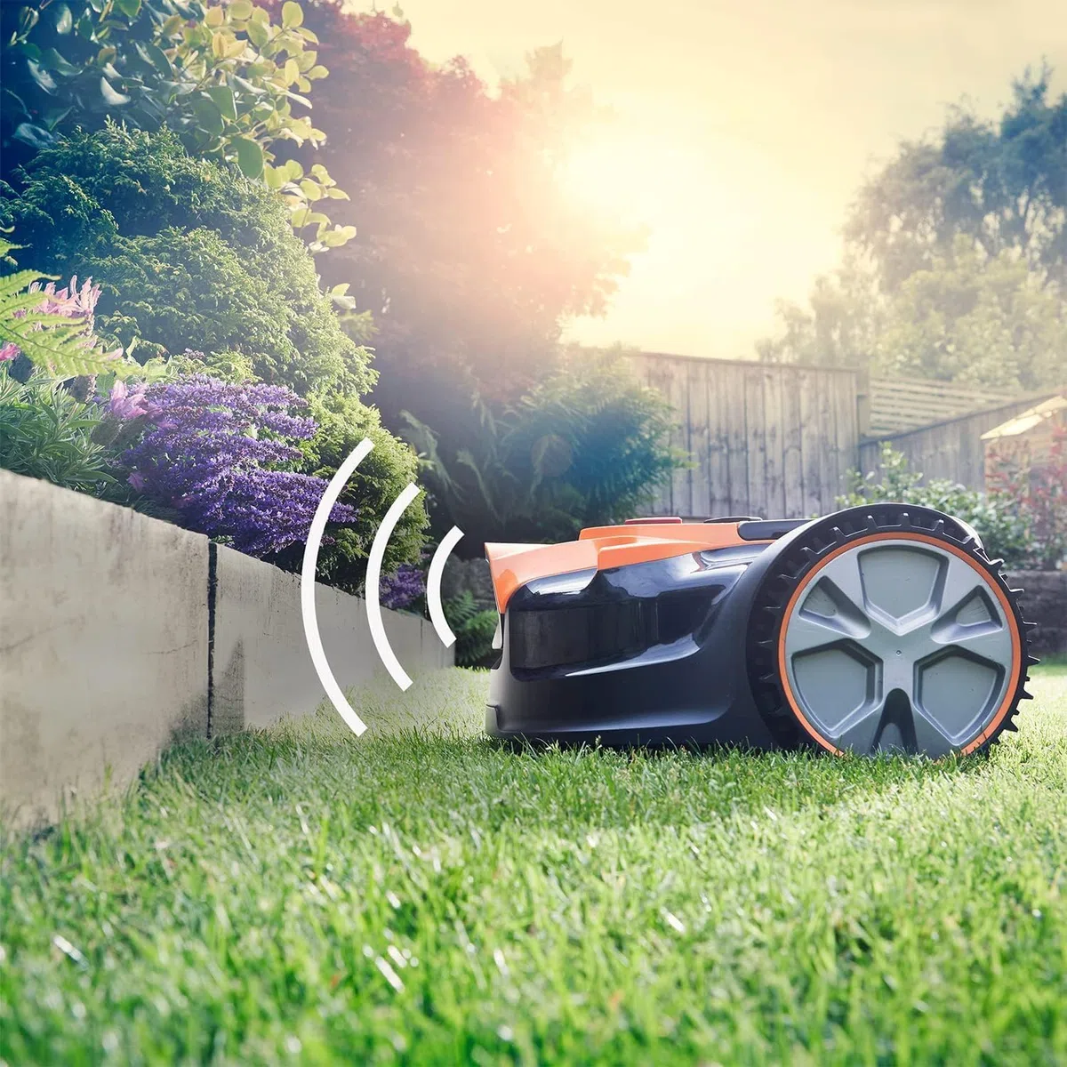 Lawnmaster OcuMow®16 Robots cortacéspedes eléctrico para Jardines de 150 m² Corte 20-60 mm,Pendiente de 35% con batería de Iones de Litio MX 24V 4.0Ah y Cargador rápido
