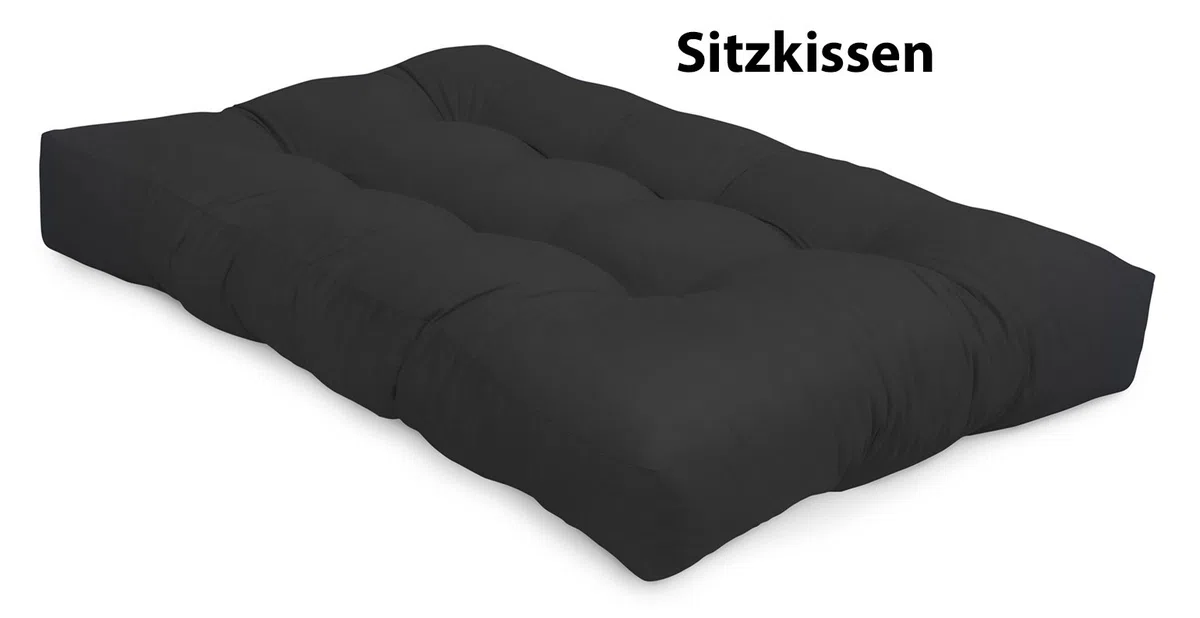 Spatium Cojines para palets, Cojines de palés, Cojines para Muebles de palés Euro (Asiento 120x80x15, Antracita)