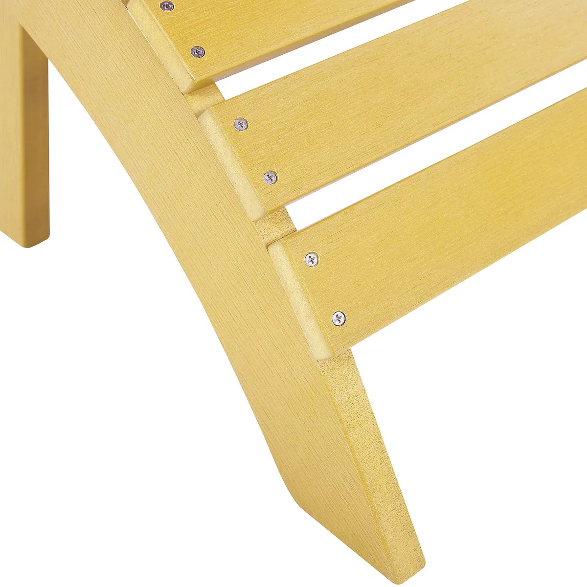 Reposapiés amarillo de madera plástica resistente a la intemperie estilo moderno jardín Adirondack