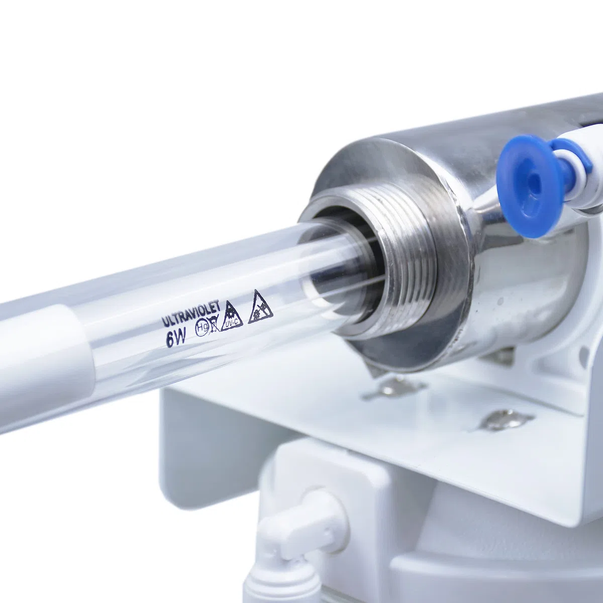 Filtro de agua lámpara UV 3 estadios triple sistema de filtración purificador agua lámpara de 6 W ultratravesoleta cartuchos de carbono activo esterilizador