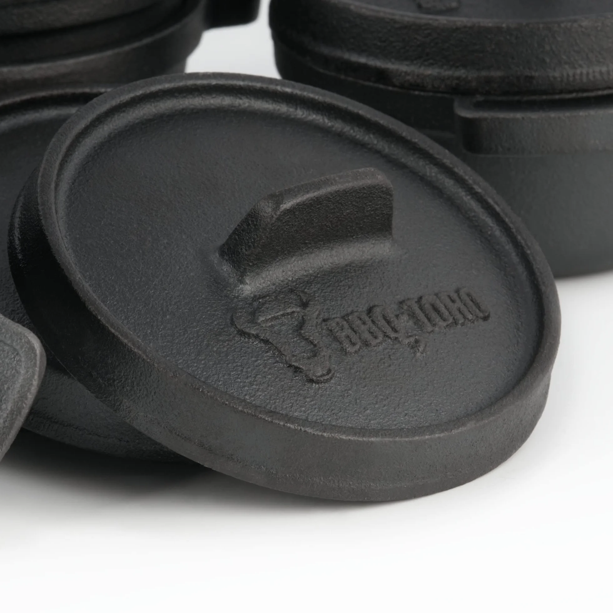 BBQ-Toro Mini Dutch Oven Set de Hierro Fundido | 6 Piezas | Ø 11 cm | Curada - pre-Seasoned | Ollas para Servir | Olla Pequeña para Cocinar
