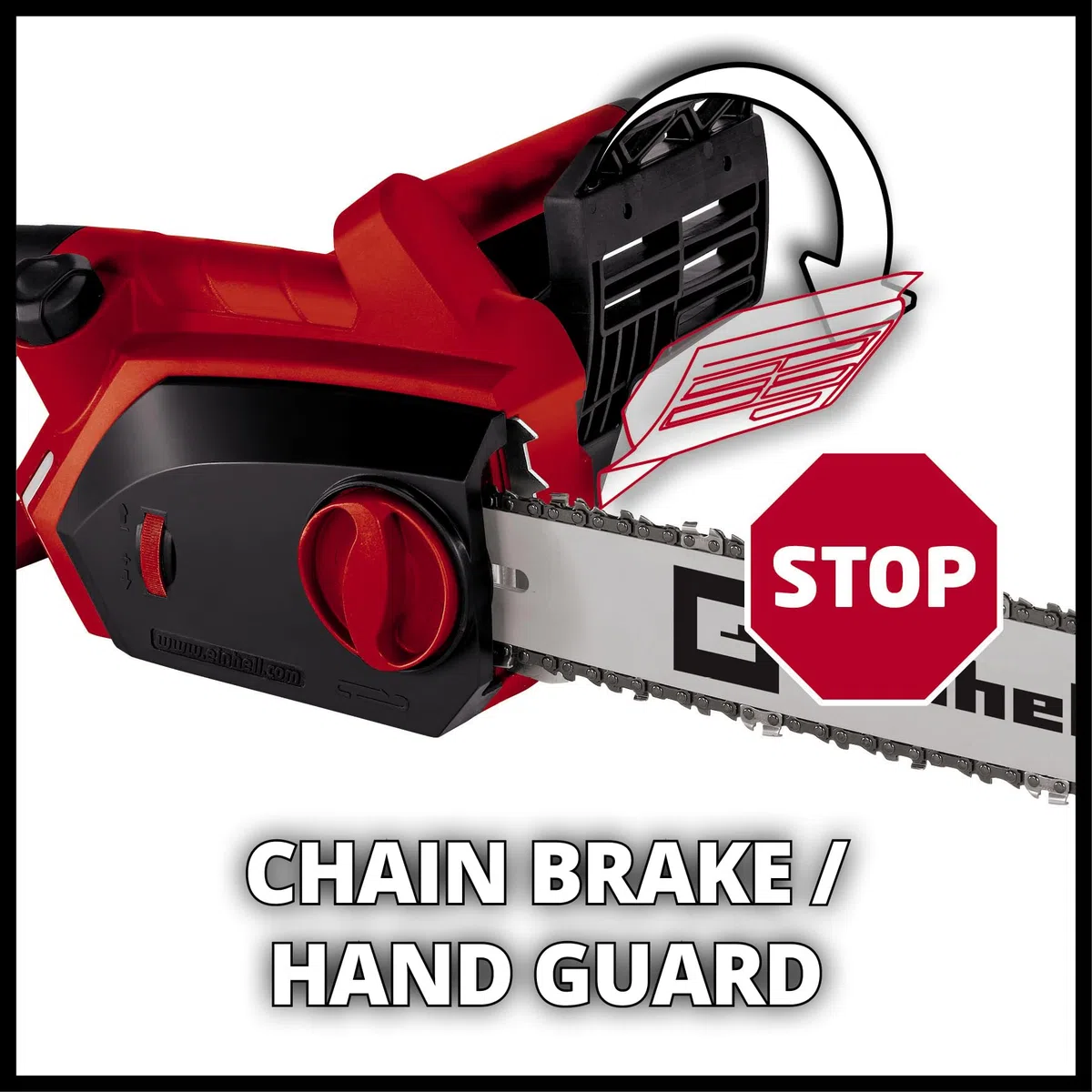 Einhell GH-EC 2040 - Motosierra eléctrica (2000 W) color rojo
