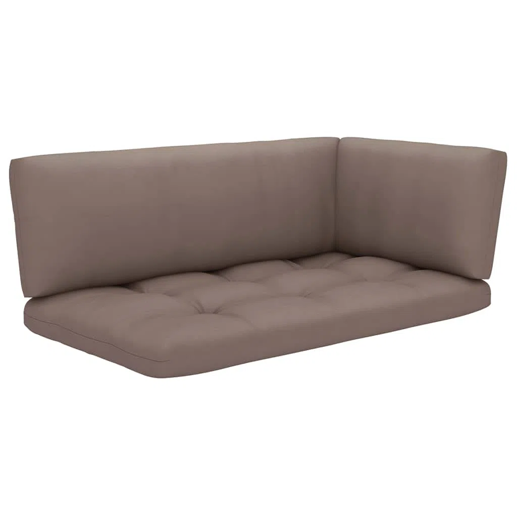 vidaXL Pin Impregnado Gris Salón de Jardín Paleta 6 unids con Cojines Muebles de Patio Conjunto de Muebles de Exterior Muebles de Terraza