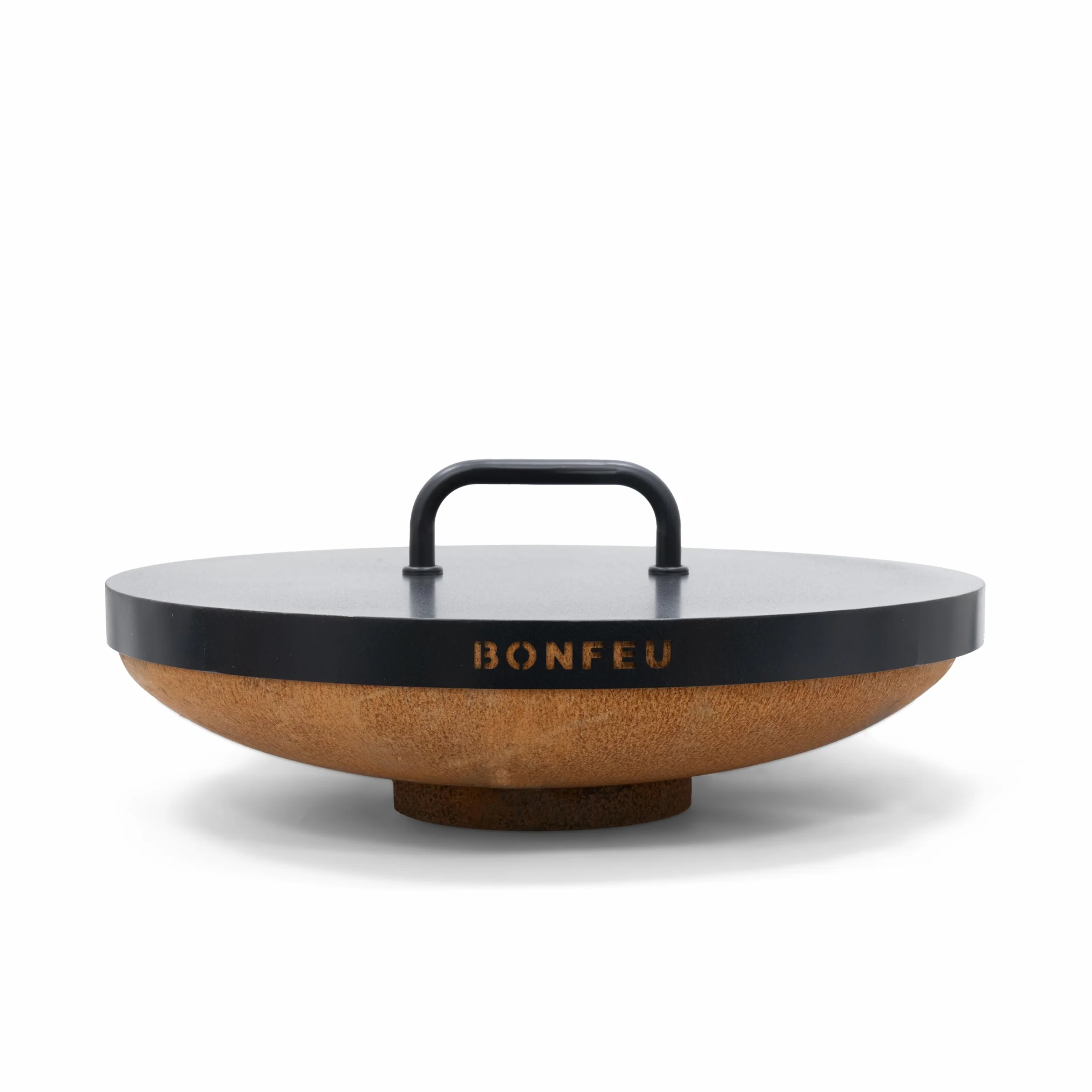 BonFeu Tapa para brasero – Negro Acero – Cubierta para brasero (Negro, Ø100 cm)