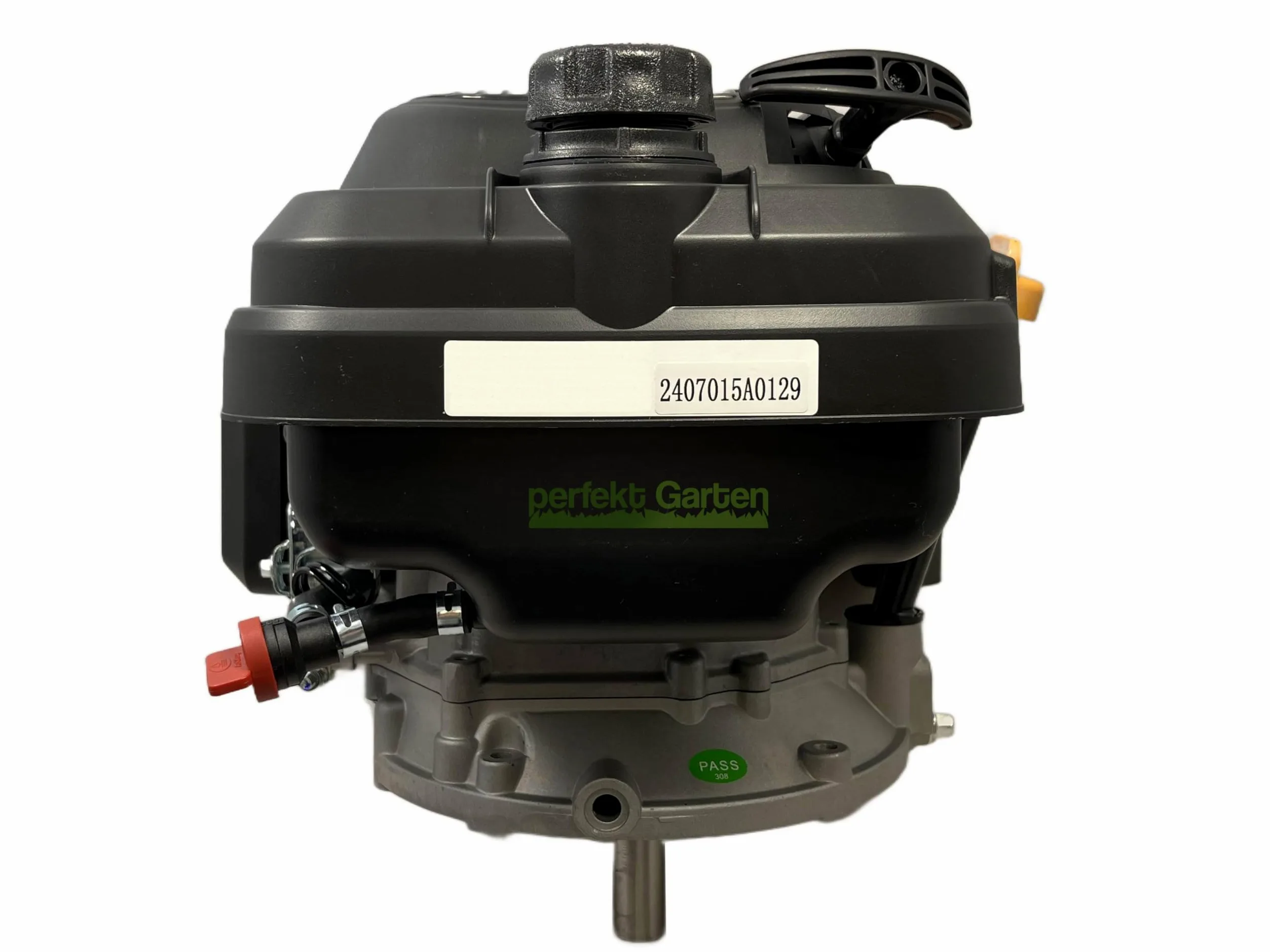 Motor de cortacésped de arranque de retroceso Zongshen XP200A de 196 cc y 6,5 CV de perfektGarten 22,2 mm / 80 mm + aceite