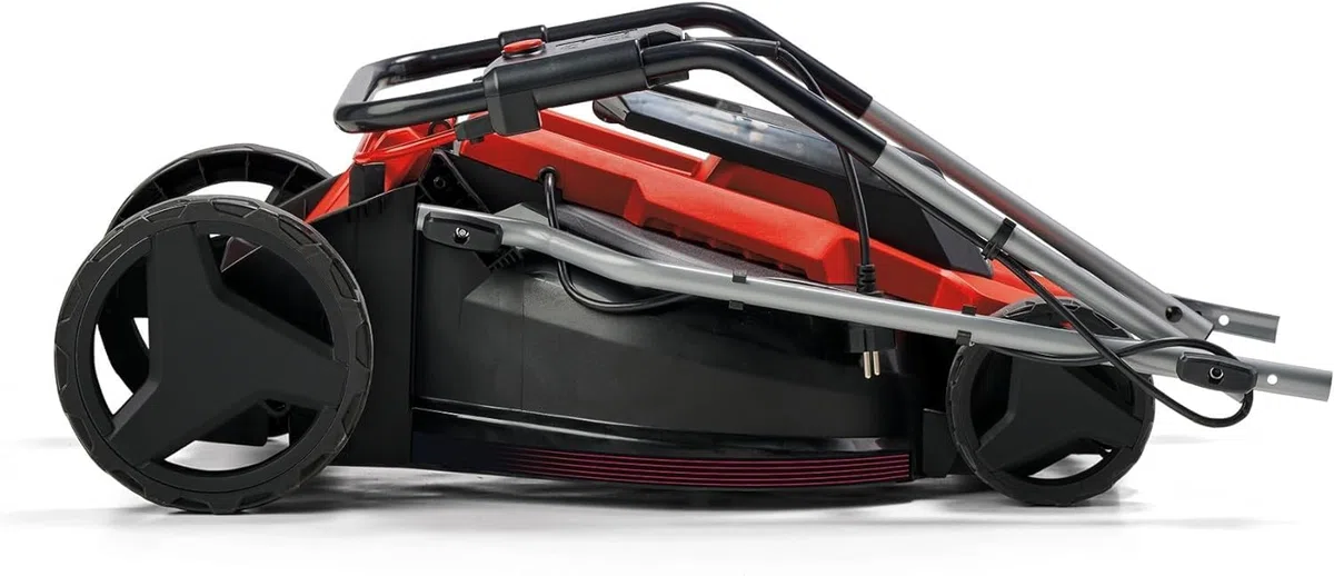 Einhell Cortacésped eléctrico GC-EM 1600/37 (1600 W, 37 cm de Ancho de Corte, hasta 700 m², Cesta colectora de 38 L, Ajuste Central de la Altura de Corte con una Altura de Corte de 20-60 mm)