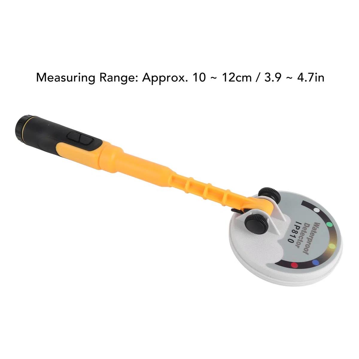 Asixxsix Detector de Metales Sumergible, 30-60 Metros IP68 Totalmente Impermeable Detector de Metales de Mano Luz Sonido Vibración Detector de Metales Subacuático para Oro Plata Cobre