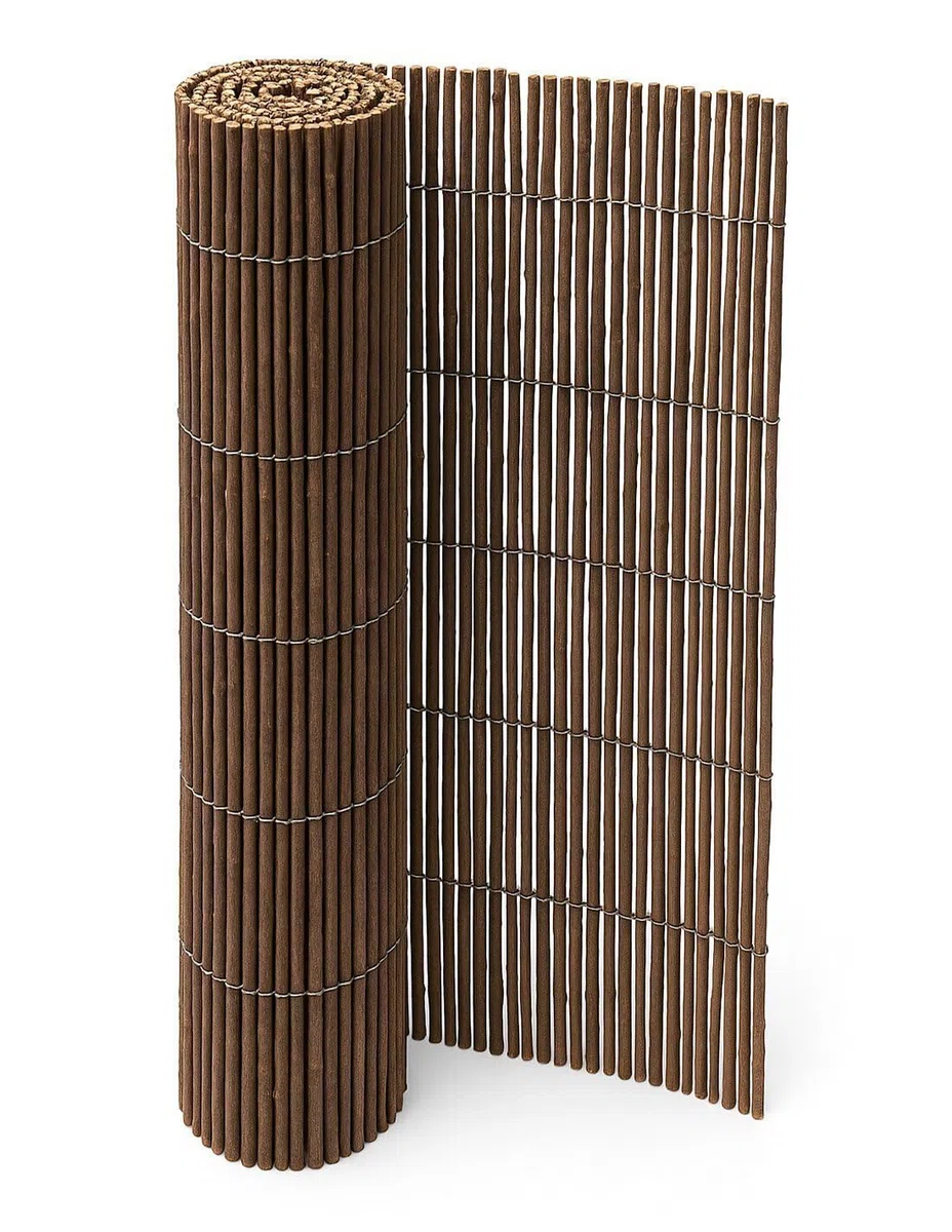JARDIN202 - Cerramiento de Mimbre Natural Ecológico 80% Ocultación | Valla de Ocultación Decorativa Resistente | Rollo: 2 x 3 metros -