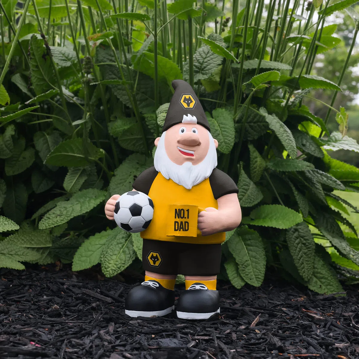 Foco Gnomo Oficial de Wolverhampton Wanderers FC número 1 para papá