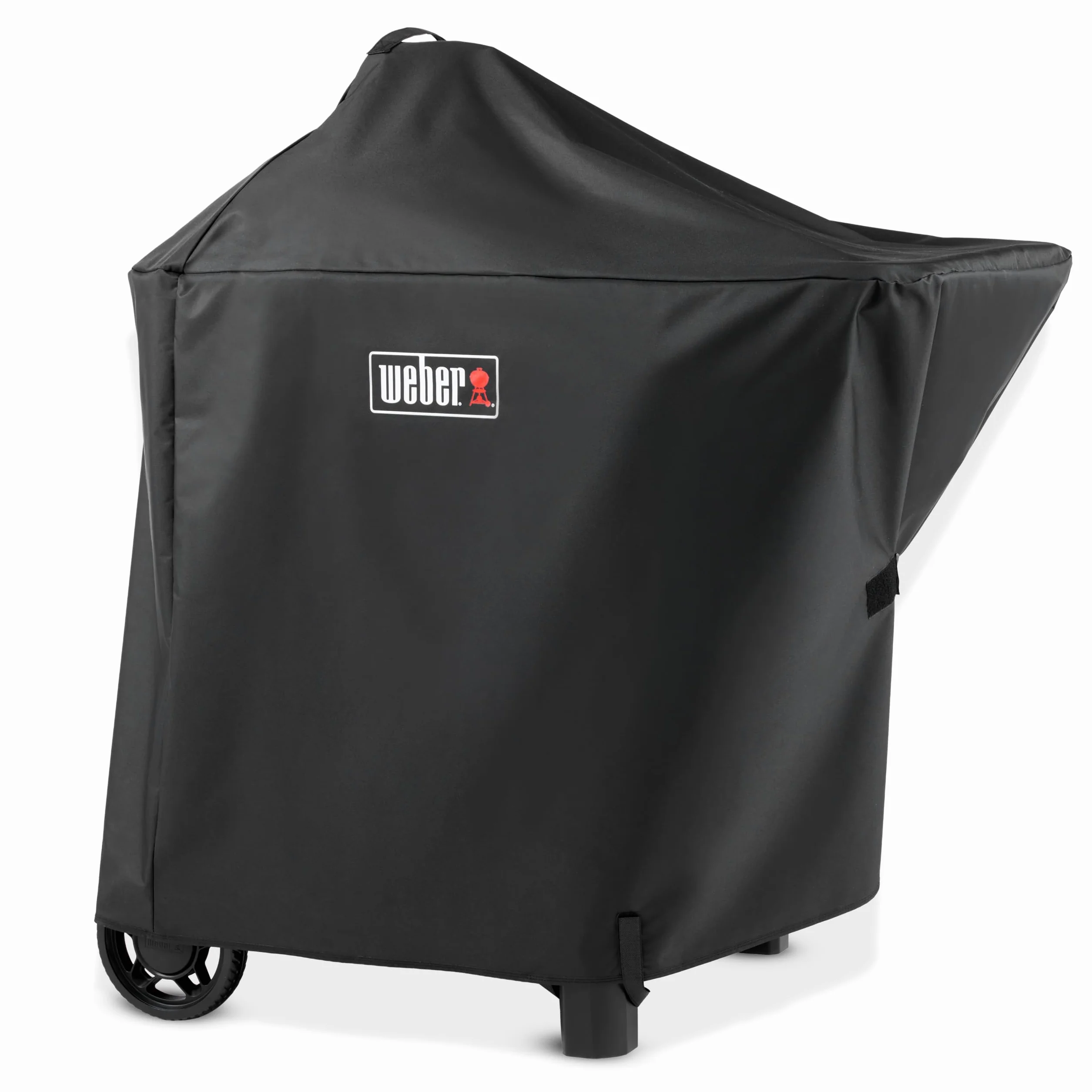 Weber Funda Premium para Barbacoa Performer 57 cm, Tejido Transpirable Resistente a Rayos UV y Agua, protección Completa Frente a Viento y Clima, Cierre de Velcro Estable, Negro (3401397)
