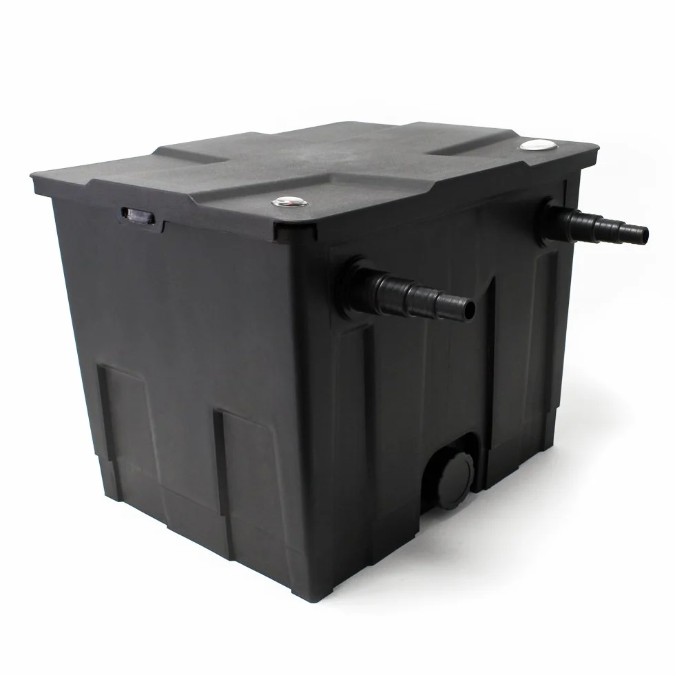 Juego filtros para estanque bio 12.000l UVC clarificador con 24W 80W Bomba y manguera de 25m Jardin