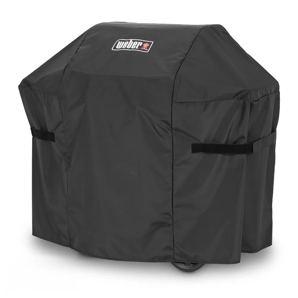 Weber Funda Premium para serie Spirit & Spirit II 200, transpirable, resistente a los rayos UV y al agua, protección contra condiciones climáticas, cierre de velcro para fijación - Negro (7182)
