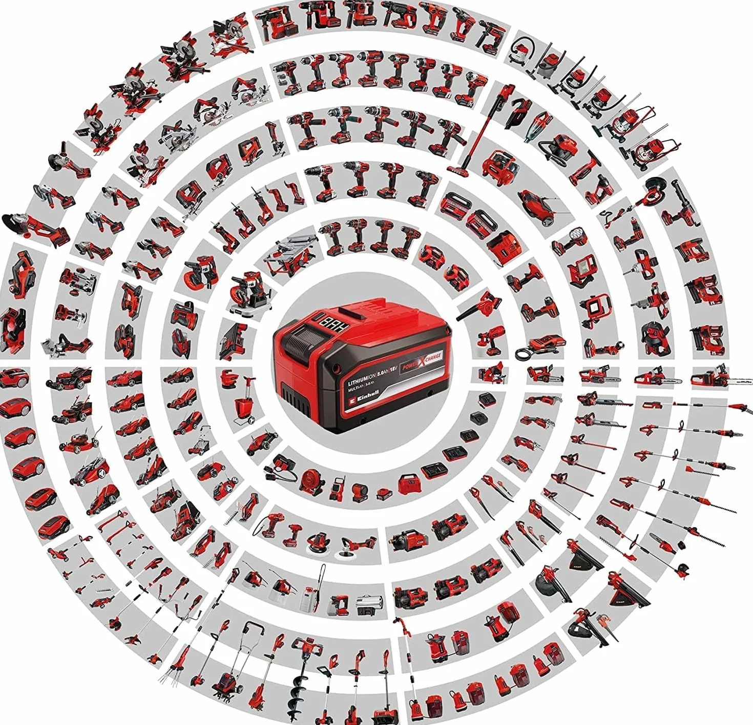 Einhell GC-CL 18 Li E - Soplador de Hojas con tecnología Power X-Change, 18 V, 12000 RPM, Flujo de Aire de 210 km/h (Incluye batería 2,0 Ah y Cargador)