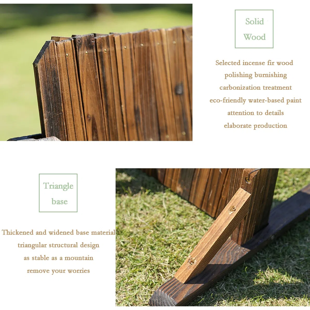 FWTXZTER Valla de Madera Extensible, Valla Cercas de Celosía Móviles Ajustables y Autónomas, Barrera de Seguridadpara Perros y Animales Pequeños para Exteriores e Interiores