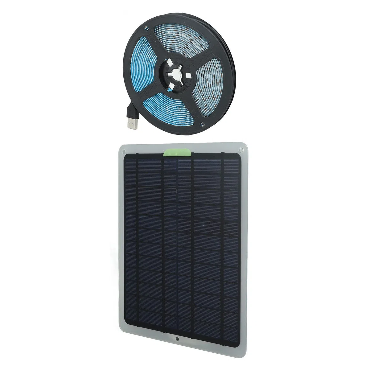 Tira de Luz Solar para Crecimiento de Plantas, 20 W IP65, Accesorios de Cultivo Impermeables, Lámpara LED con Caja de Batería para Invernadero, Jardín Hidropónico, Flores,