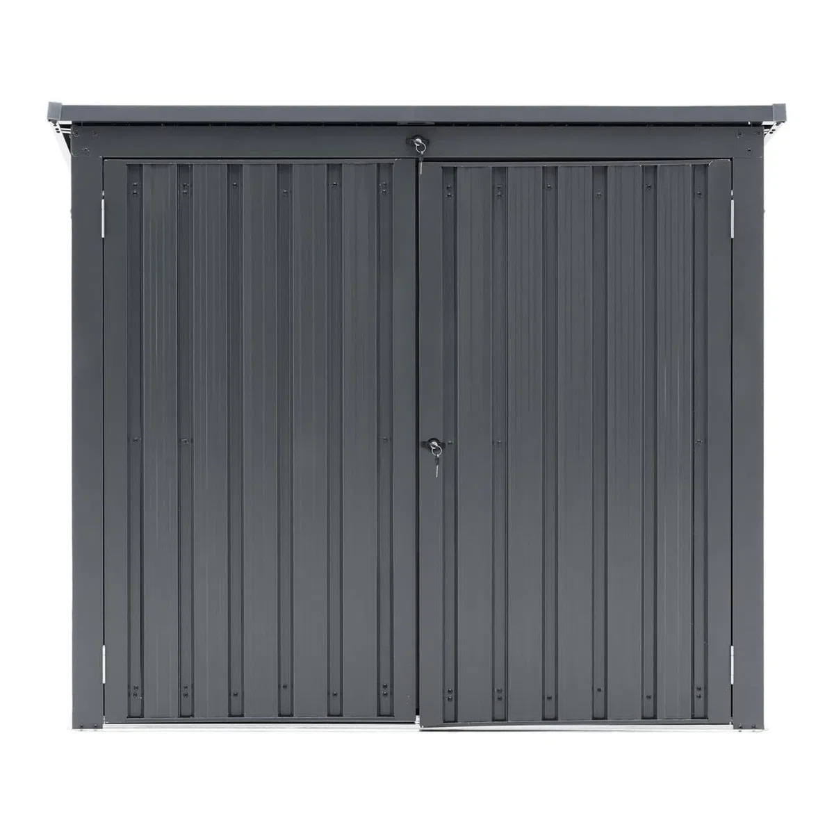 Uni-SHED-02 Contenedor de basura de metal, 2 toneladas (240 L), con cerradura de metal, 2 unidades