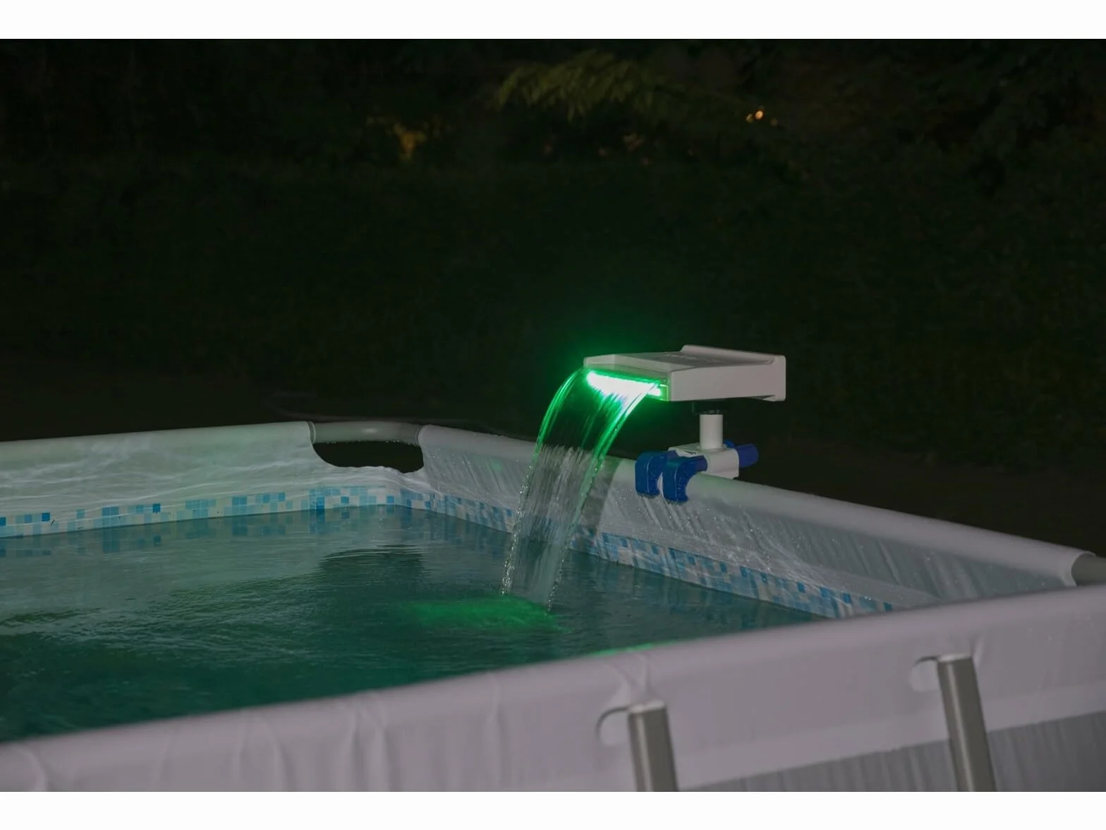 BESTWAY Cascada LED para Piscinas Elevadas Soothing 34,5x24x32 cm Blanco