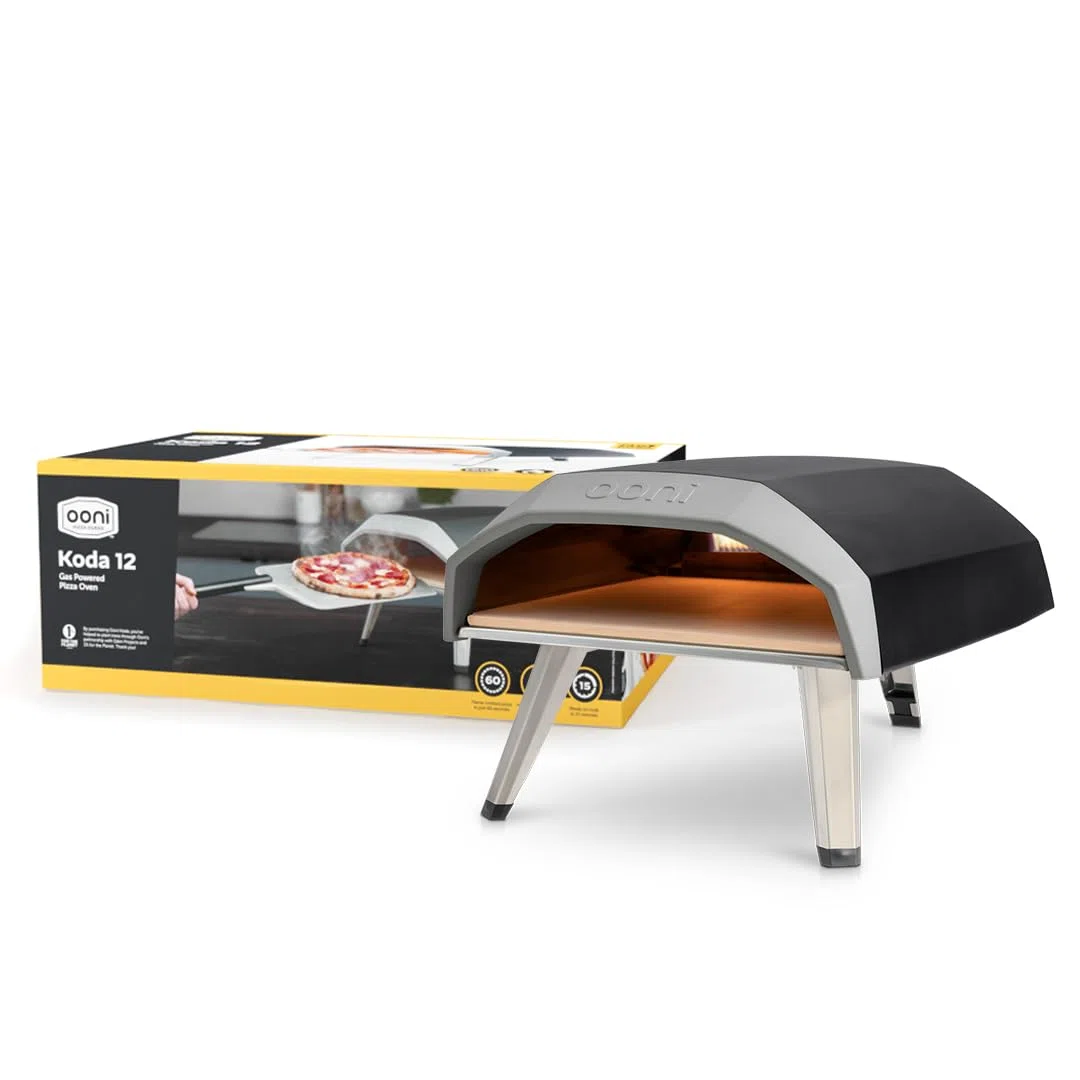 Horno de pizza de gas Ooni Koda 12 - Horno de pizza al aire libre - Horno de pizza de gas portátil para pizza auténtica horneada en piedra - Gran adición para cualquier cocina al aire libre